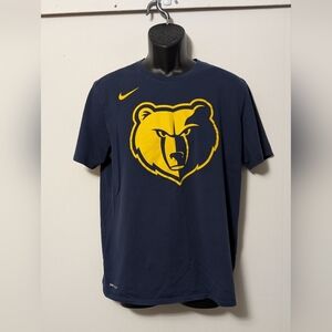 Men's Nike Dri Fit Memphis Grizzly NBA Blue T-shirt Size Medium